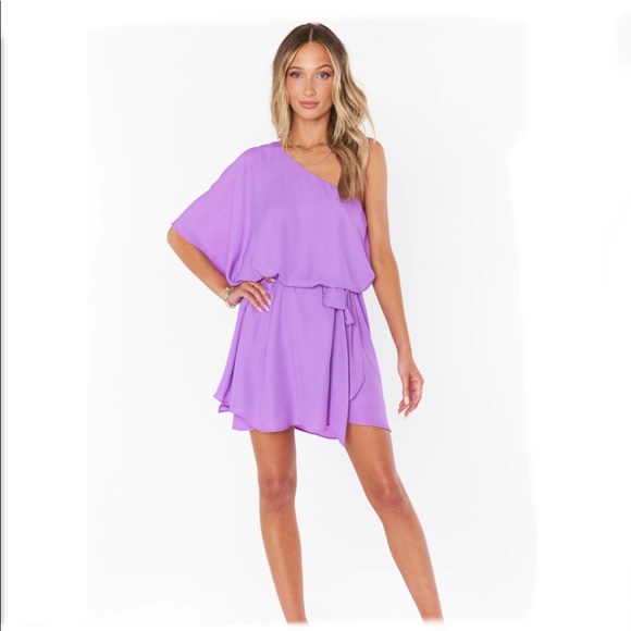 Show Me Your MuMu one shoulder Mini Dress NWOT - Picture 1 of 12